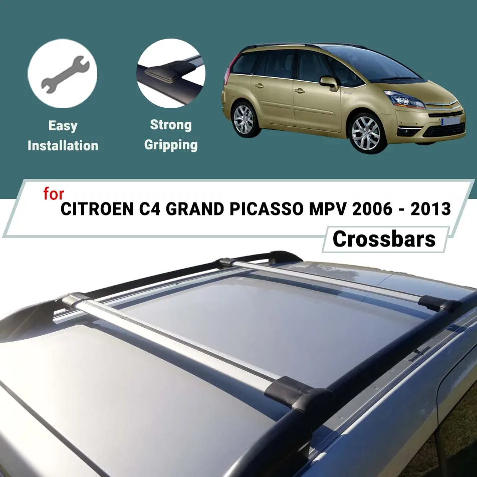 BARS FOR CITROEN C4 GRAND PICASSO MPV 2006 - 2013 ALUMINUM A