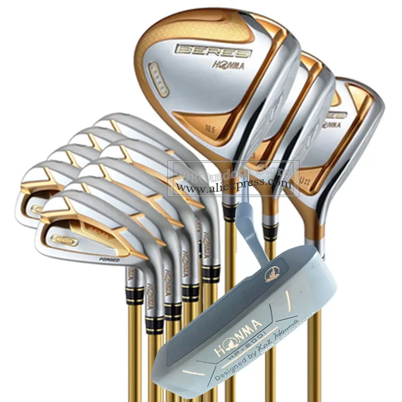 

Men Golf Clubs HONMA S-07 Golf Compelete Set Men Driver Wood Irons Putter Clubs R or S Flex Graphite Shaft No Bag