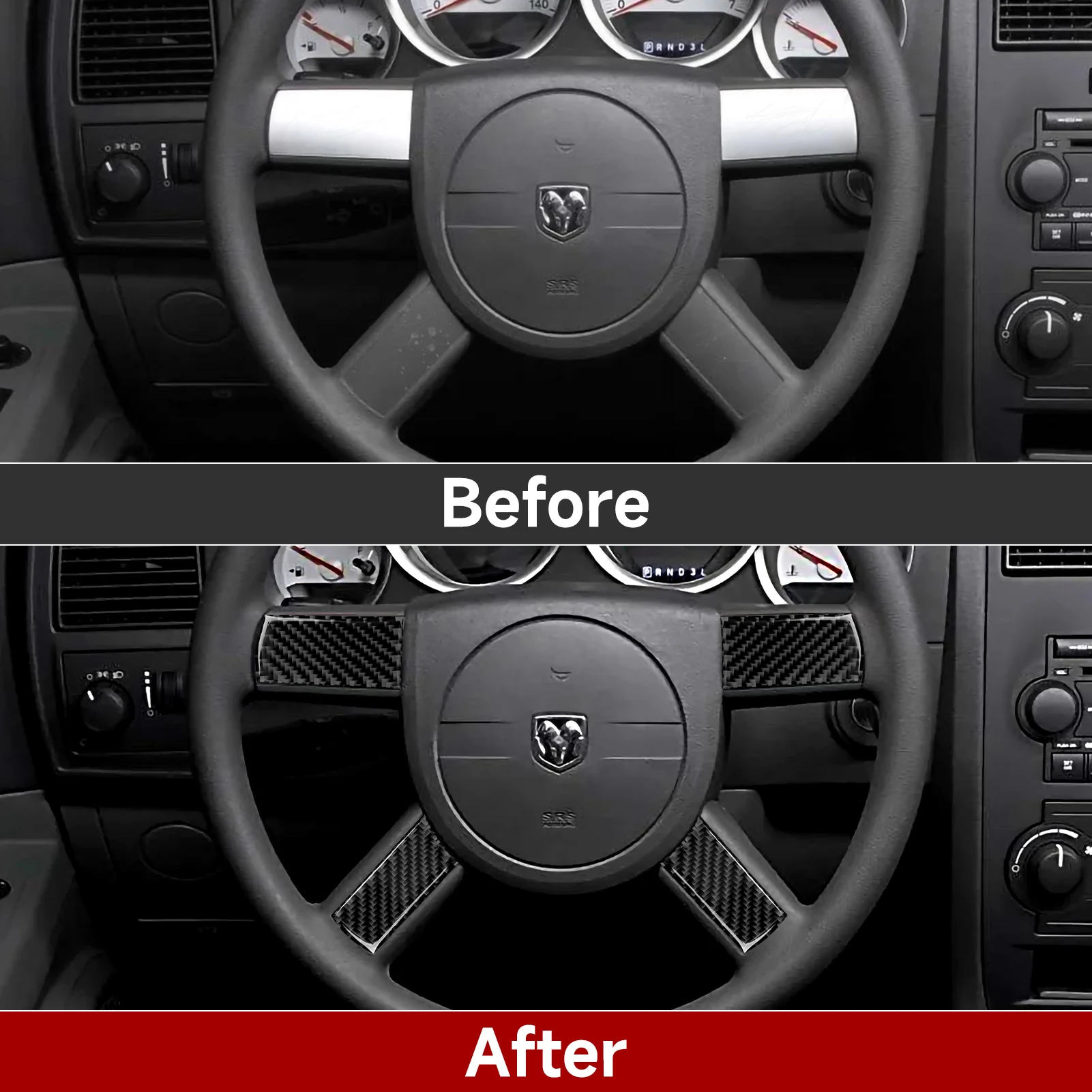 Наклейка из углеродного волокна для Dodge Challenger 2008 2009 2010 2011 2012 2013 2014 Аксессуары |
