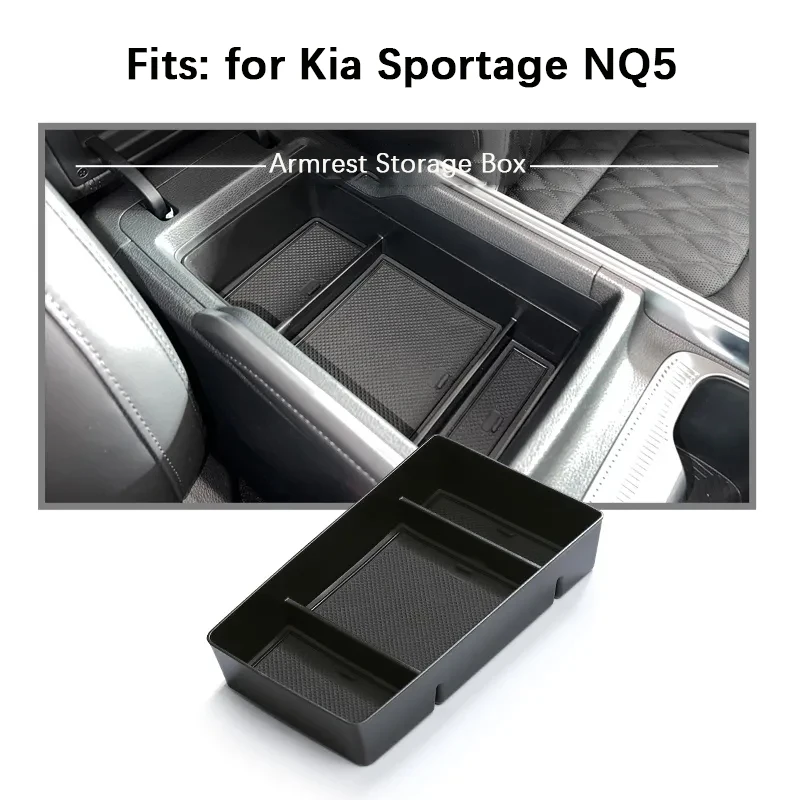 

Для Kia Sportage NQ5 5 2022 2023 2024 подлокотник ящик для хранения центральной консоли флокирующийся органайзер контейнеры внутренние автомобильные аксессуары