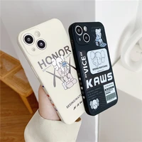 cartoon people phone case for iphone 11 12 13 pro max x xr xs 8 7 plus soft silicone protection back cover
