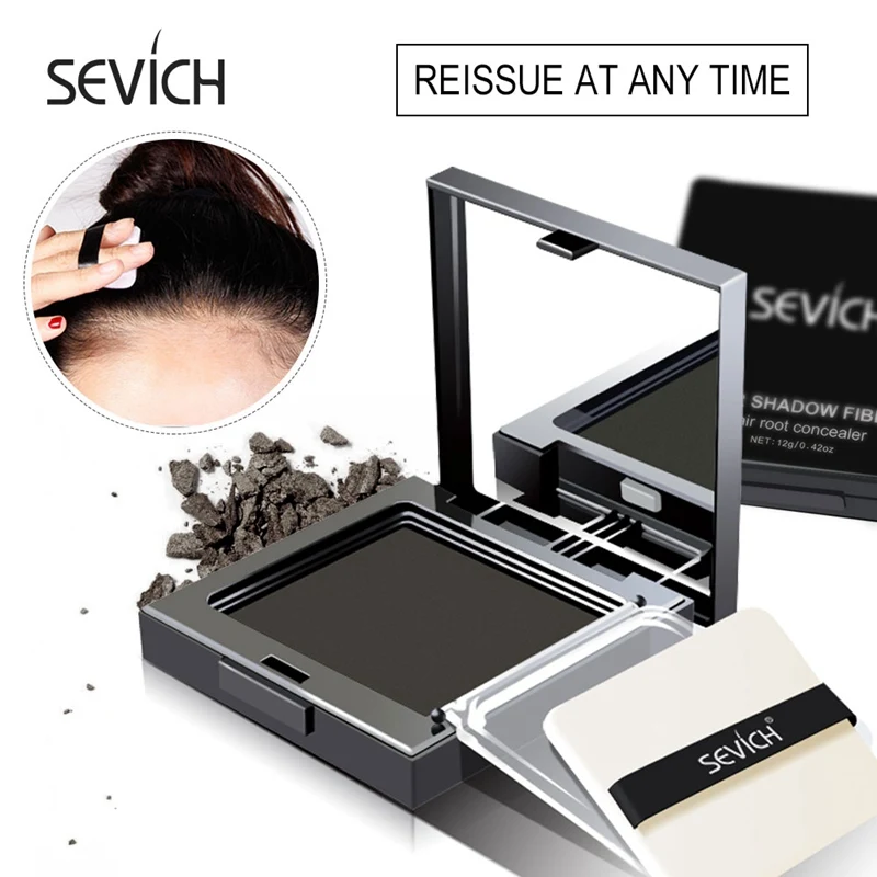 

Sevich Hair Shadow Powder Temporary White Grey Cover Up Hair Line Edge control Hair Color Makeup Hair Care Concealer 12g