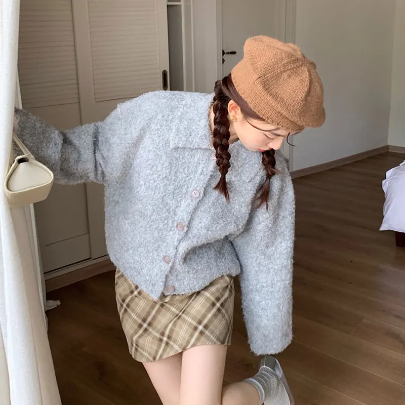 Корейский стиль весна осень женская новая форма пенопласт кареган