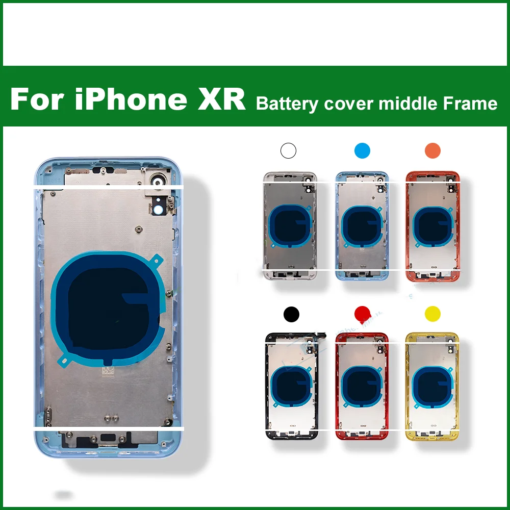 10 шт. для iPhone X XS XSMAX XR 11 Pro Max 12 PRO MAX 13 задняя крышка аккумулятора средняя рамка чехол