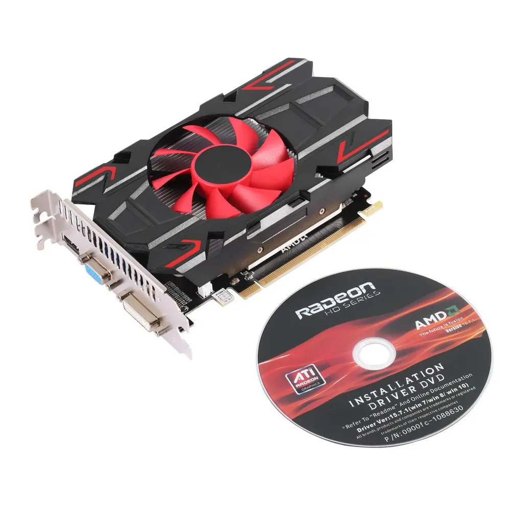 

HD7670 1GB Graphics Card 128bit Independent HDMI-compatible Graphics Card Video Card Desktop Office Home PC Accessories