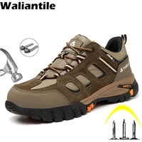waliantile insulation welding safety shoes for men male non slip construction work shoes indestructible security safety boots