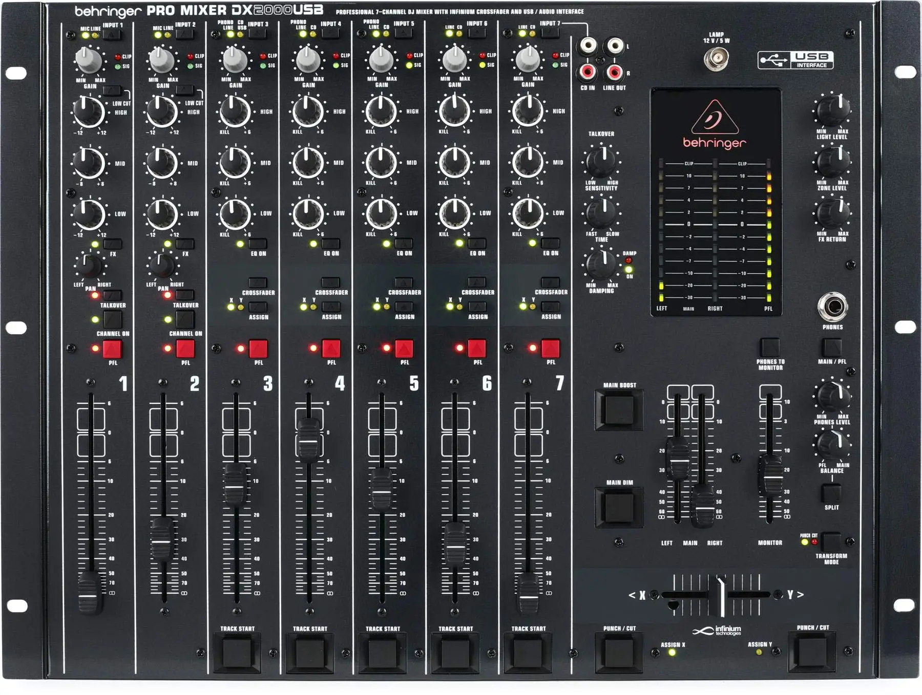 

(NEW DISCOUNT) Behringer Pro Mixer DX2000USB 7-channel DJ Mixer