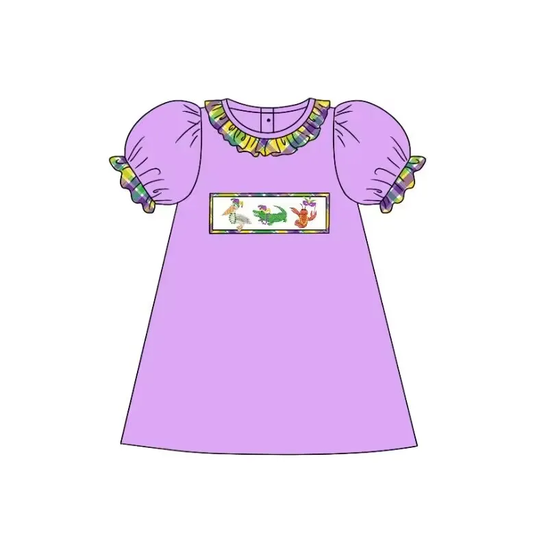 Летние детские цельные карнавальные костюмы с коротким рукавом яркие клетчатые