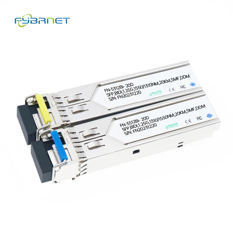 LC Simplex трансивер модуль SFP одномодовый одноволоконный оптический 1310 нм/1550 нм Ethernet