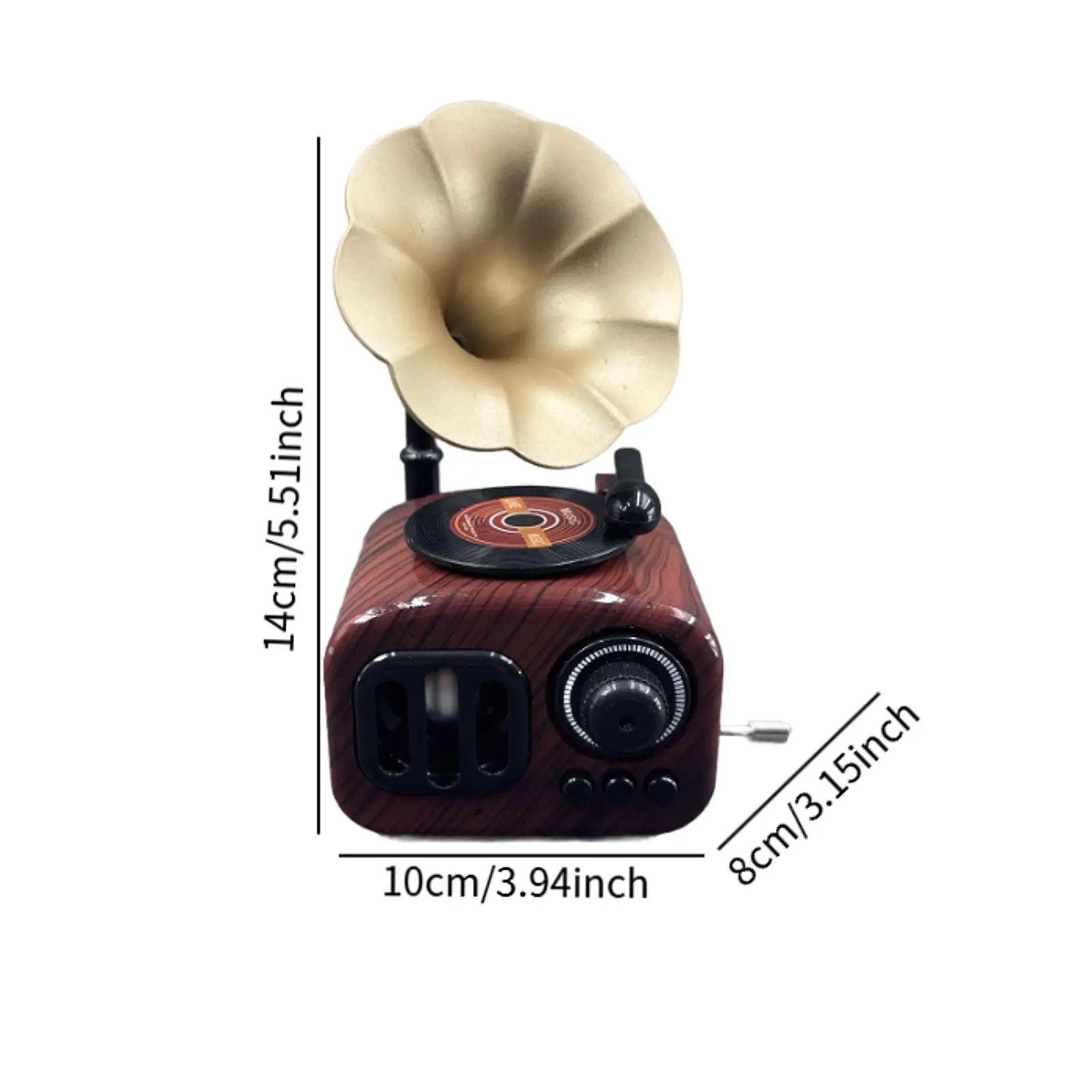 

Музыкальная шкатулка-граммофон ручной работы