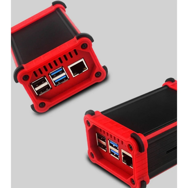 Для Raspberry Pi 4B Чехол с вентилятором защитный чехол из алюминиевого сплава