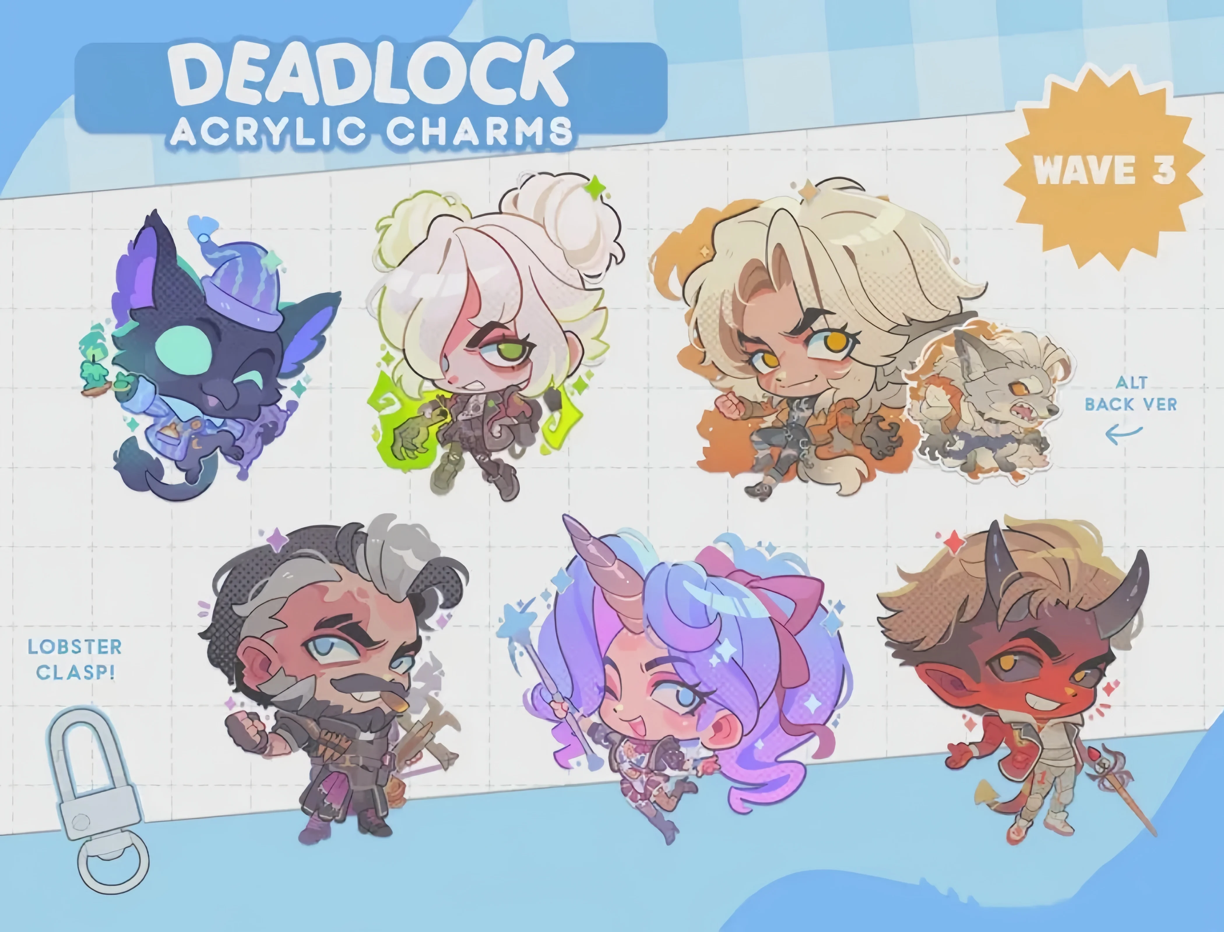 Фото Брелоки Deadlock Charms (wave 3) Rem Graves Silvery Venator Celeste Apollo №2