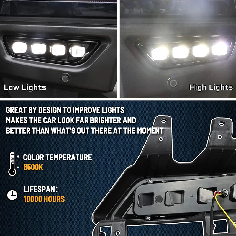 Передний бампер iJDM указатель поворота противотуманные фары лампы для Ford F150 SVT Raptor
