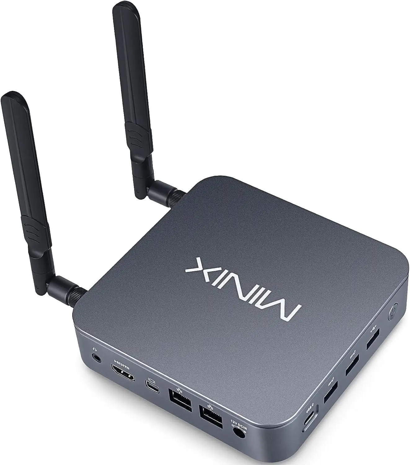 

100% MINIX NEO J51-C8 Aluminum Mini Computer, 8GB/256GB M.2 PCIe NVMe SSD Windows 11 Pro, Wi-Fi6/Dual 2.5GB LAN