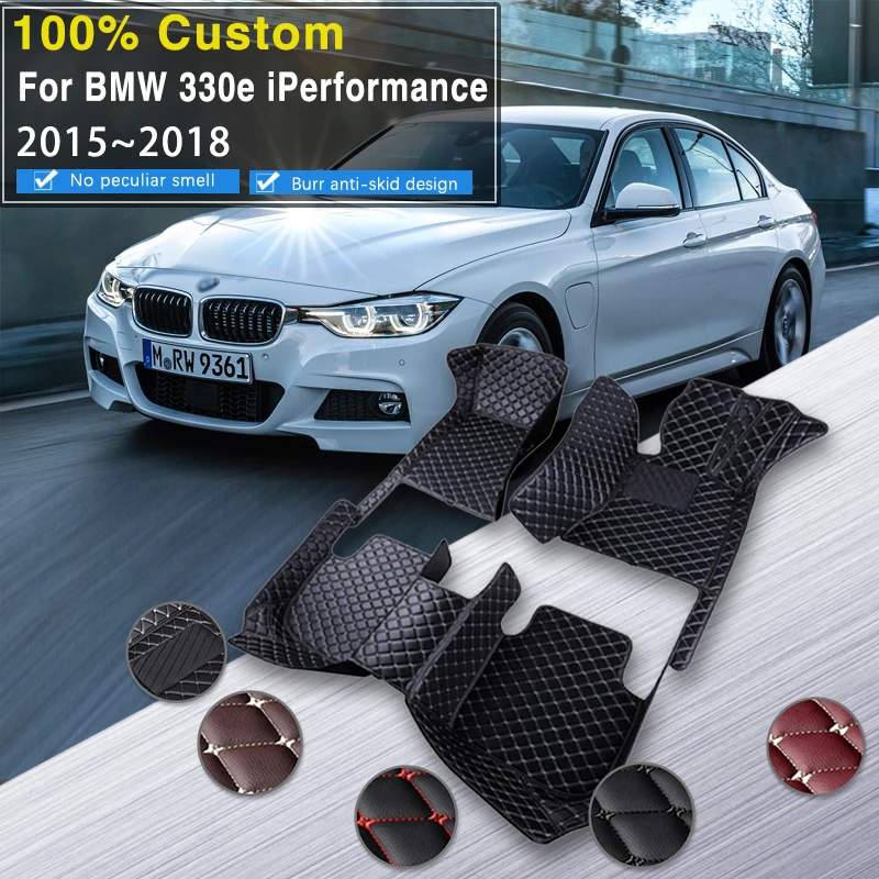 

Hybrid Vehicle Car Mats Floor For BMW 3 Series 330e iPerformance F30 2015~2018 Waterproof Carpets Car Floor Mats Car Accessories