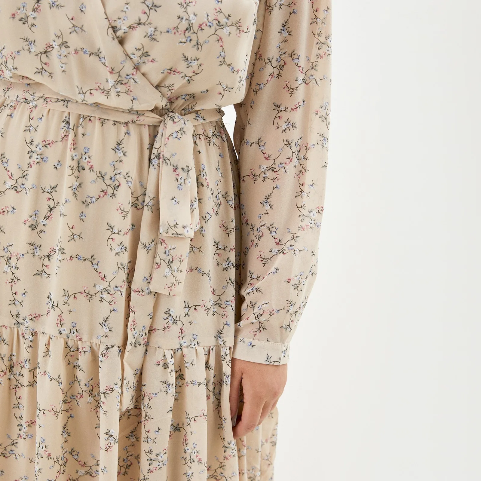 Платье женское MIST plus-size р.58 бежевый