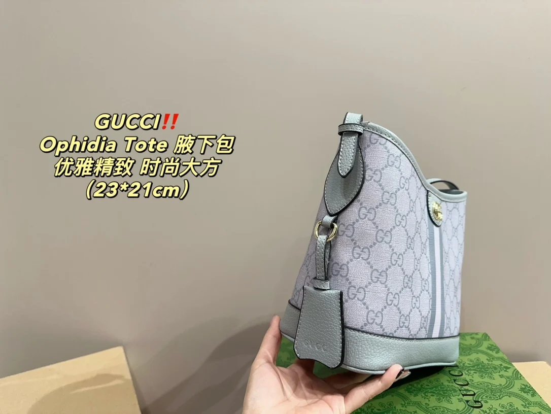 точная копия 1:1 Сумка Ophidia Tote Подмышечная Сумка-ведро В Стиле Gucci Сумка-тоут Через