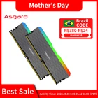 Оперативная память Asgard, ОЗУ RGB ddr4 8GBx2 16GBx2 3200 МГц W2 серии ddr4, ОЗУ 1,35 в, двухканальная Память DIMM для настольного компьютера
