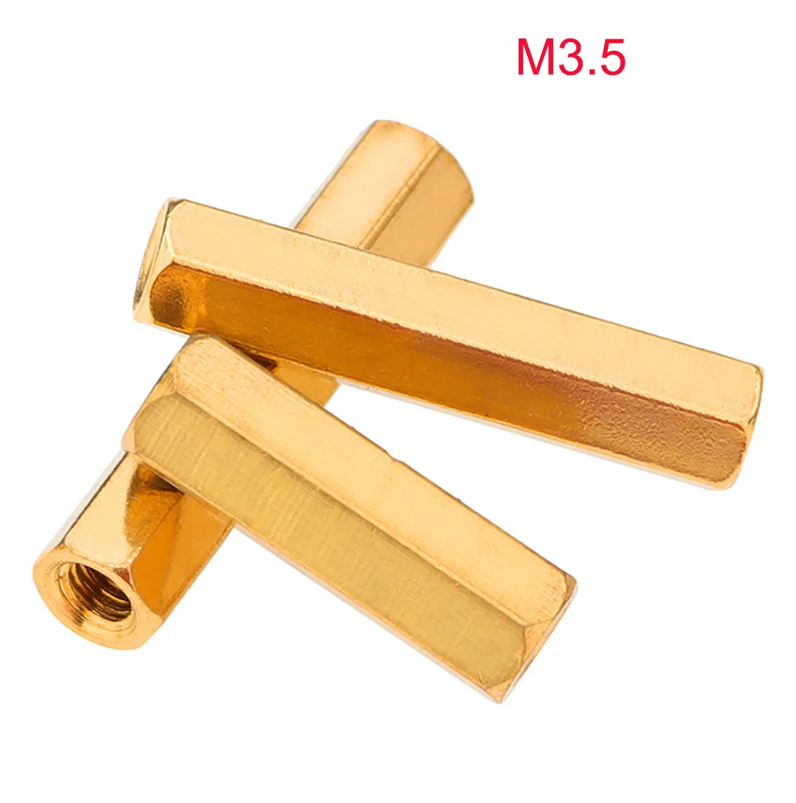 

5Pcs M3.5 Side 5mm Brass Hex Female To Female Standoff Spacer Column Hexagon Hand Knob Nuts PCB Motherboard DIY Model Parts