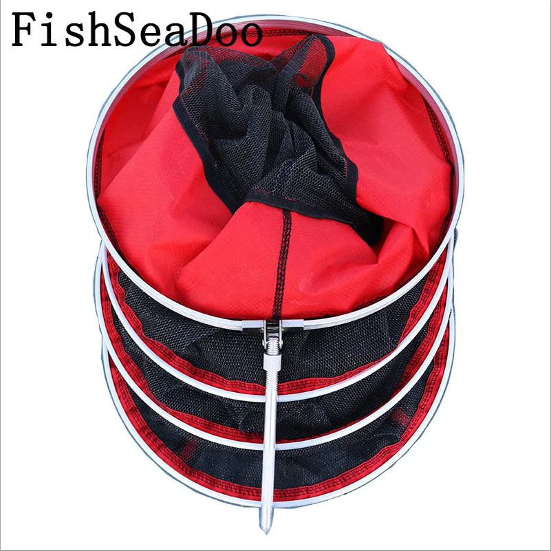 

Foldable Herabuna Basket Net 2M 3M Telescope Quick Dry Waggler Float Fishing Tackle Accessories Fyke Nylon Material Portable