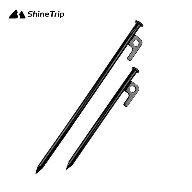 

ShineTrip High Strength Tent Pegs for Outdoor Camping Nails Hard Gravel Ground,Length 20CM/25CM/30CM/40CM Tent Accessories