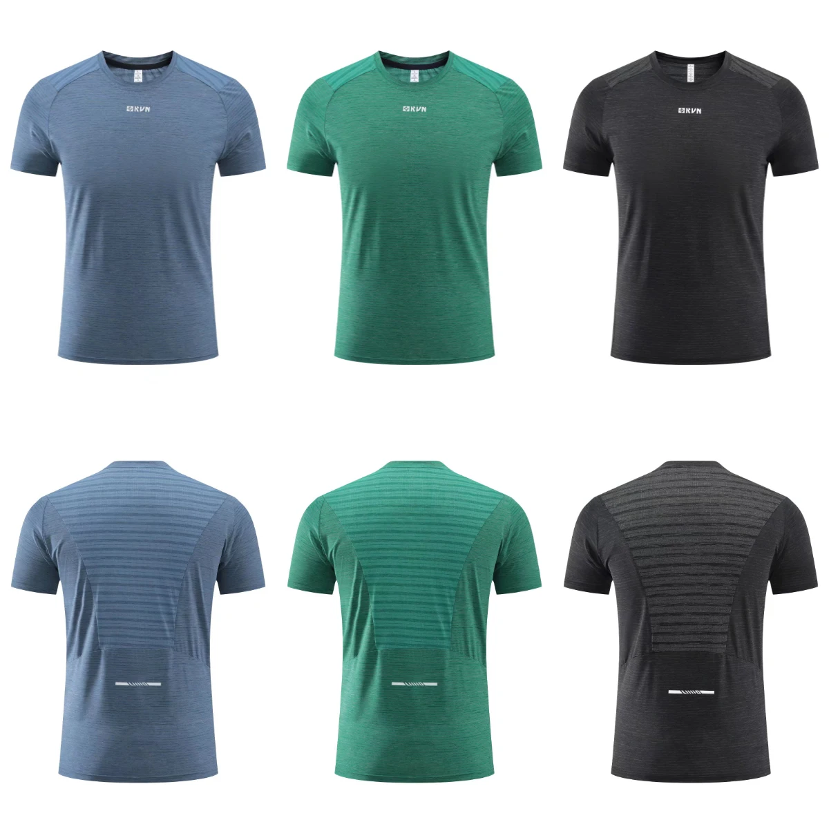 Men Quick Dry Running T-shirt Fitness Sports Top Gym Training Tees Breathable Jogging Casual Sportswear