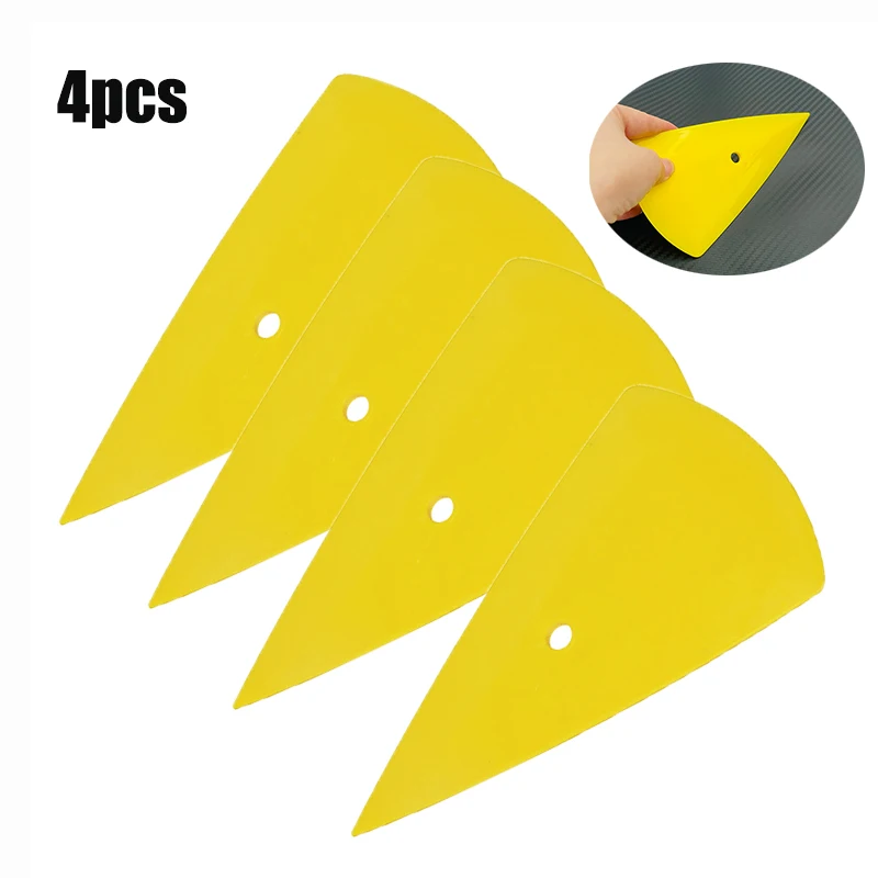 

TOFAR 4pcs Vinyl Wrapping Corner Reach Scraper Car Styling Accessories Carbon Film Wrap Squeegee Window Tinting Cleaning Tool