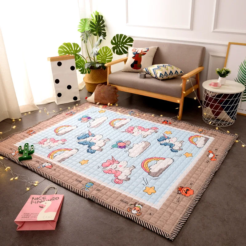 

115*145 см детский игровой коврик машинная стирка детский коврик для новорожденных коврик для лазания детские коврики для гостиной нескользящ...