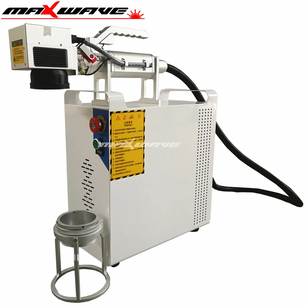 20W 30W 50W Rotary Metal Fiber Marking Machine Small Mini 3D Color Portable Mopa Fibre Laser enlarge