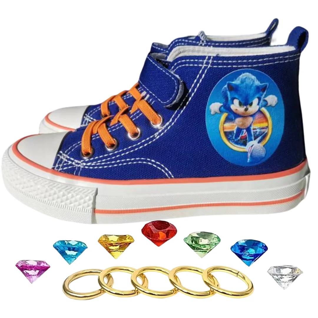 

Sonic Shoes Blue Kids Gotta Go Fast Sonic Zapatillas Sonic Red Sonic Shoes For Kids Boys Girls High Top Canva Sonic Games Shoes