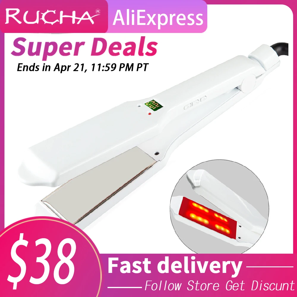 S Infrared Ultrasonic Hair Care Iron For Frizzy Dry Hair Ker