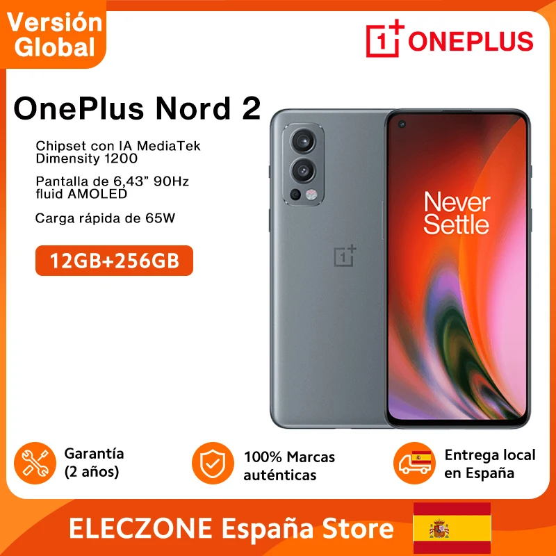 Cena Wersja Globalna OnePlus Nord 2 5G Smartphone 12GB 256GB 50MP AI Potrójne Kamery MTK Dimensity 1200-AI 4500mAh 65W 6.43'' Tanie Wersja Globalna OnePlus Nord 2 5G Smartphone 12GB 256GB 50MP AI Potrójne Kamery MTK Dimensity 1200-AI 4500mAh 65W 6.43''