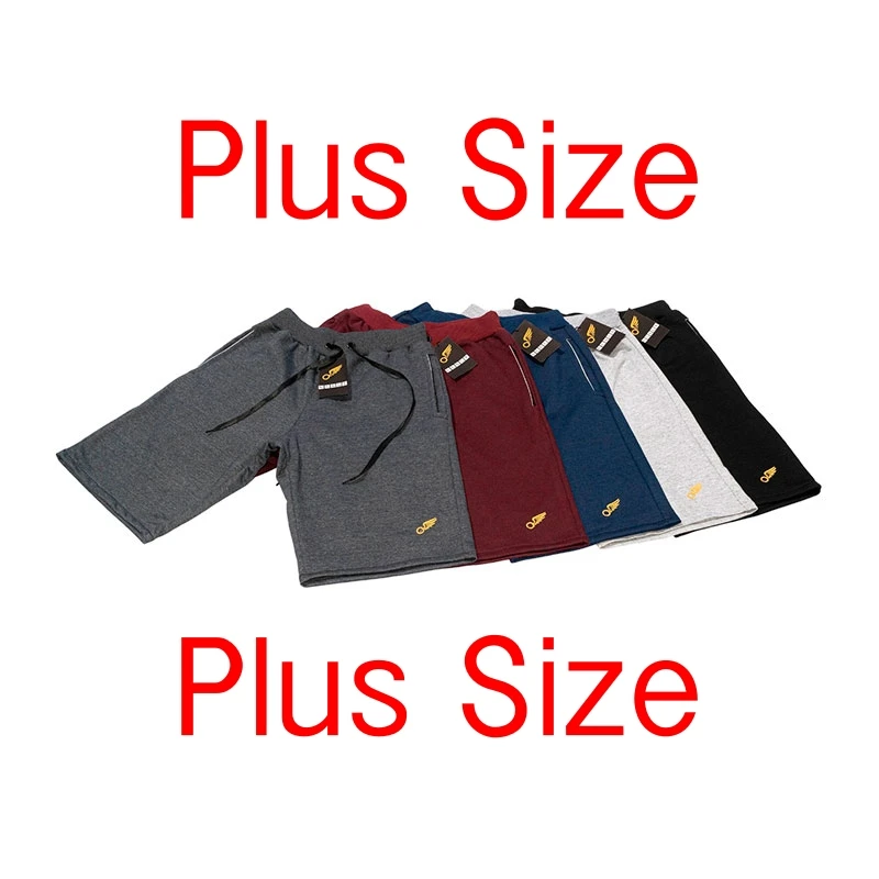 

5 Kit PLUS SIZE Basic Sweatshirt Shorts With Tie Gym Workout Cheap Male Top 3 Pockets Beach Surf Adult