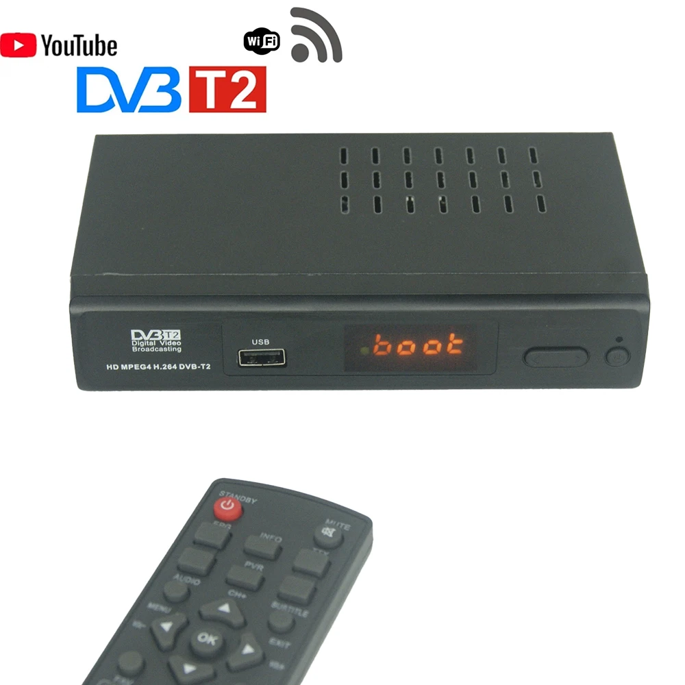 

HDTV DVB T2 Wifi Usb2.0 Full HD T2 Tuner TV Box HDMI Compatible Satellite TV Receiver Tuner Dvb-t2 Digital Receiver Box