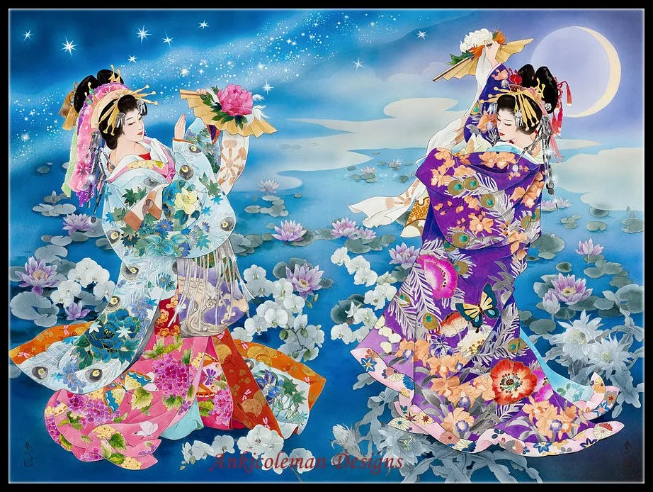 2024Tsuki Hoshi-наборы для вышивки крестиком-рукоделие ручной работы вышивка 14 CT Aida