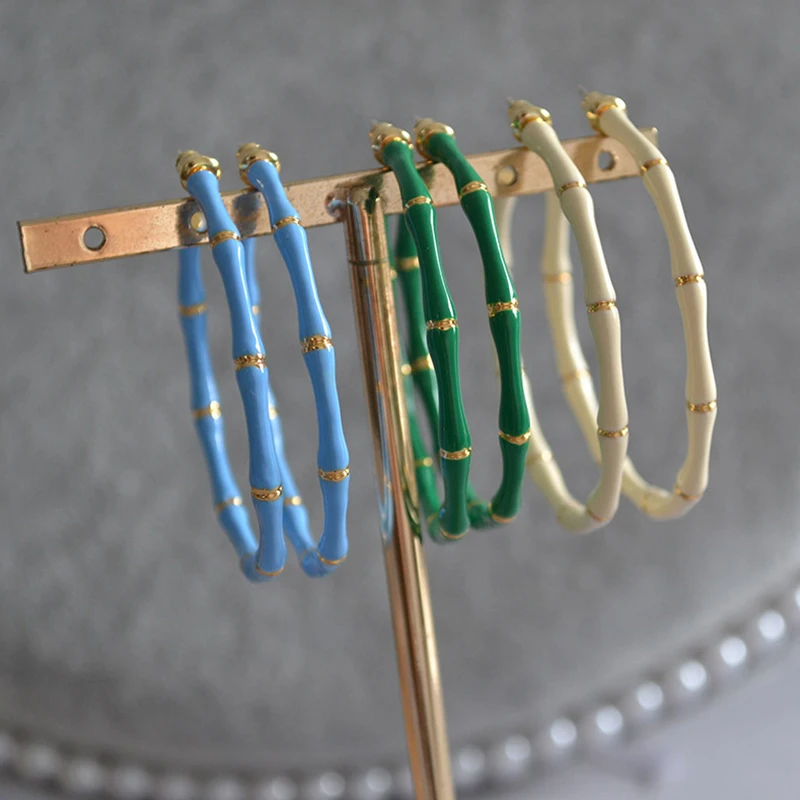 Resin Hollow Geometric Luxury Hook Earrings Metal for Women Fashion  Jewelry Party Gift