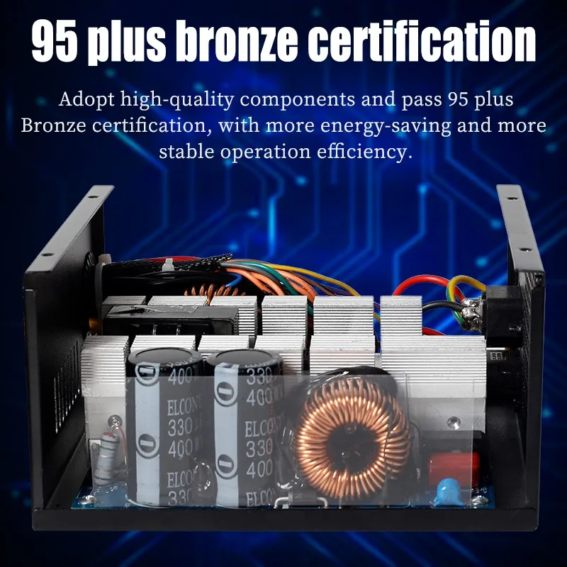 Блок питания ATX ETH для майнинга биткоинов 2000 Вт 2400 2600 95% Эффективная поддержка 8