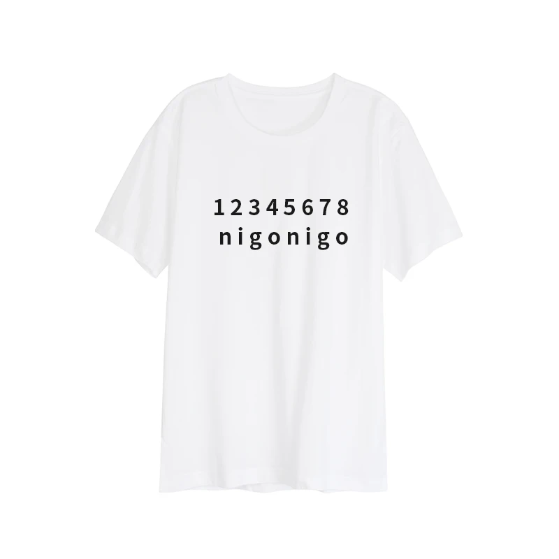 

Детская летняя футболка с коротким рукавом и надписью NIGO # nigo31769