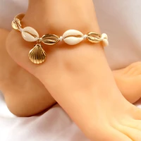 boho shell scallop anklets for women metal anklet fashion new charm party jewelry accessories gift tobilleras mujer