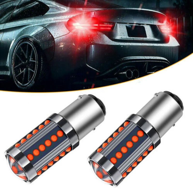 

2pcs Red Car LED Light Bulb 1157 BAY15D COB////////////r Bright Car Stop Brake Ligh///////t Tail Lamp Durable Car Lamps Parts