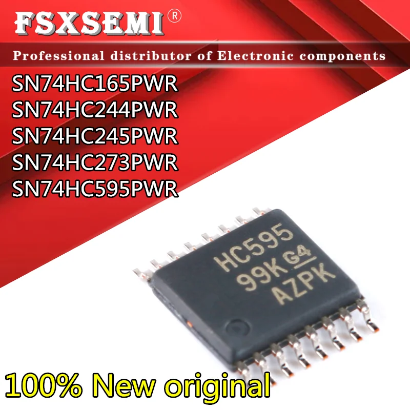 

10pcs New HC165 HC244 HC245 HC273 HC595 TSSOP SN74HC165PWR SN74HC244PWR SN74HC245PWR SN74HC273PWR SN74HC595PWR