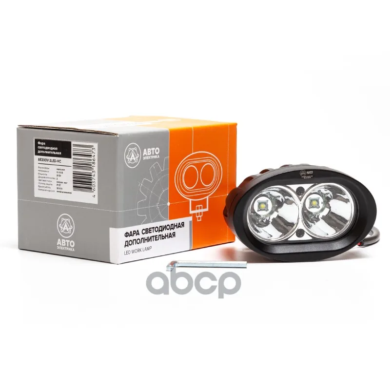 Фара Доп-Ая Ae20ov-2Led-Hc Овальная, Направленный Свет, 2 Диода, 20W, (96*71*80) 12/24V AVTOELECTRICA арт. AE20OV-2LED-HC