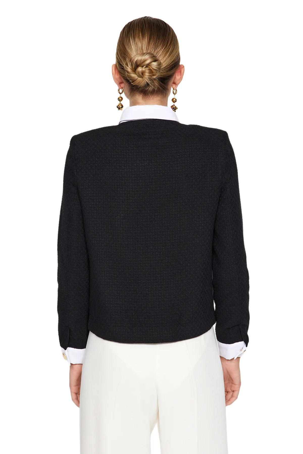 Модный дорожный женский деловой пиджак с длинным рукавом и прямым