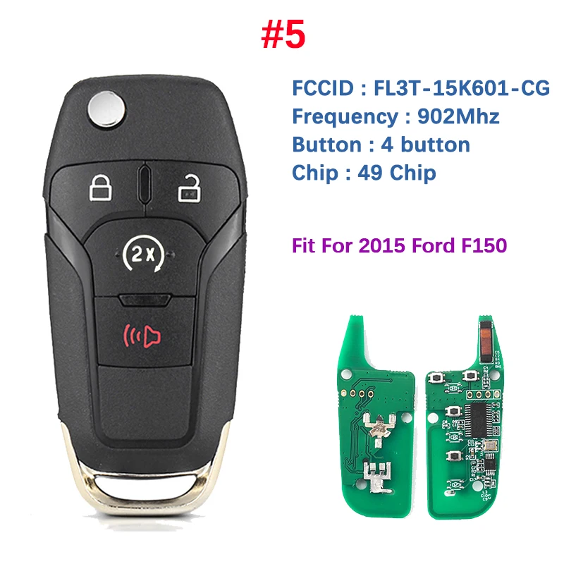 

CN018018 315/434/902 МГц 49 чип для Ford F150 Mondeo Fusion Escort Transit DS7T-15K601-BE умное управление флип