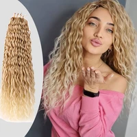 afro kinky curly twist crochet braids hair soft loose wave braiding synthetic water wave marly hair extensions for women