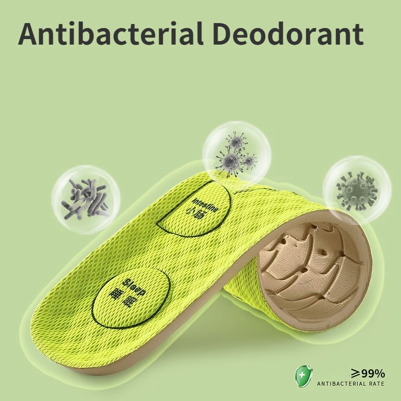 Foot acupressure insole male soft woman breathable sports cushion pads sweat absorption inserts deodorant insole shoe