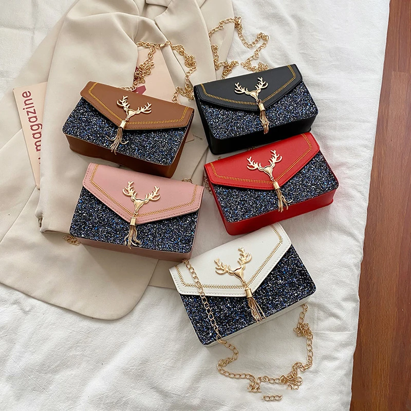 

Korean Version Women's 2022 Wholesale Small Square Shoulder Crossbody PU Leather Bags