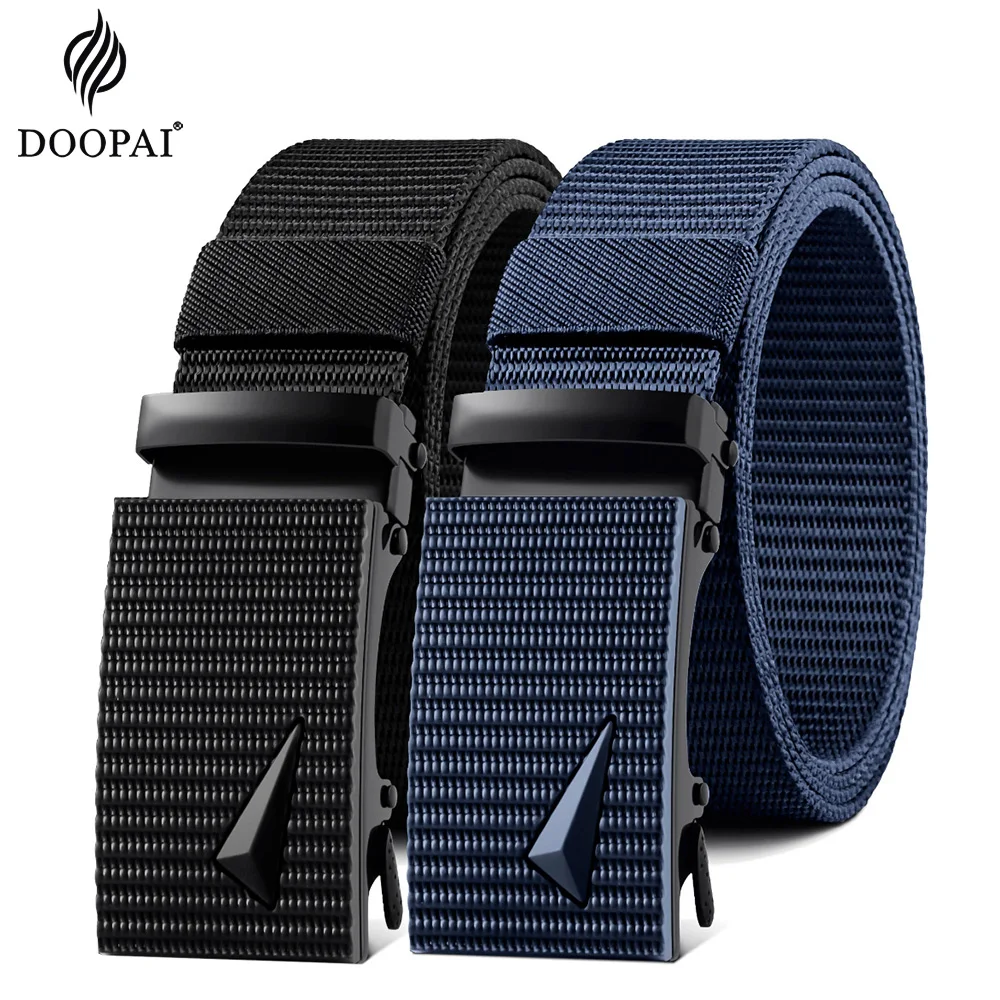 DOOPAI Men Belt Alloy Buckle Breathable Belts For Men Cowboy Designer Belt Outdoor Tactical Belt Military Gifts 남성 가죽 벨트