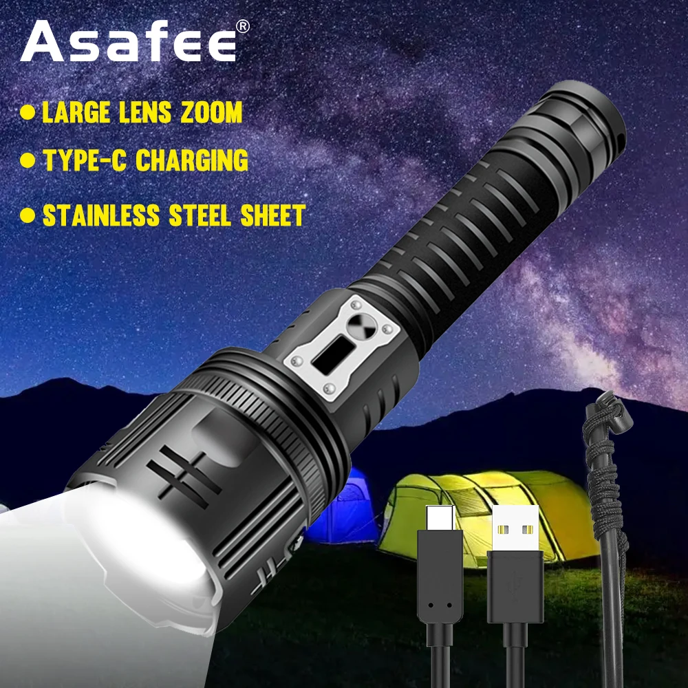 

Супер яркий светодиодный фонарик XHP360 8080Long5000lm, ультра-дальний фонарь, тактический фонарь для рыбалки и охоты, 5 режимов, Usb зум, для кемпинга