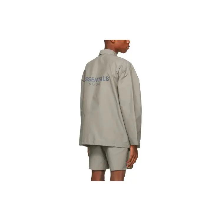 Мужская куртка-сувенир Fear of God Essentials Осень/Зима 2020 темно-серый ТУМАН-FW21-082 |